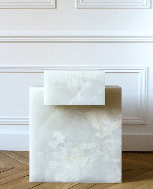 Gaia Hvit Onyx Bord